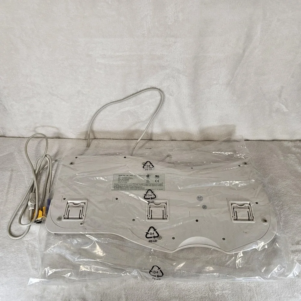 Vintage SK-6000 Ergonomic Keyboard PS/2 Serial Adapter Wired Split‎ Keypad Retro